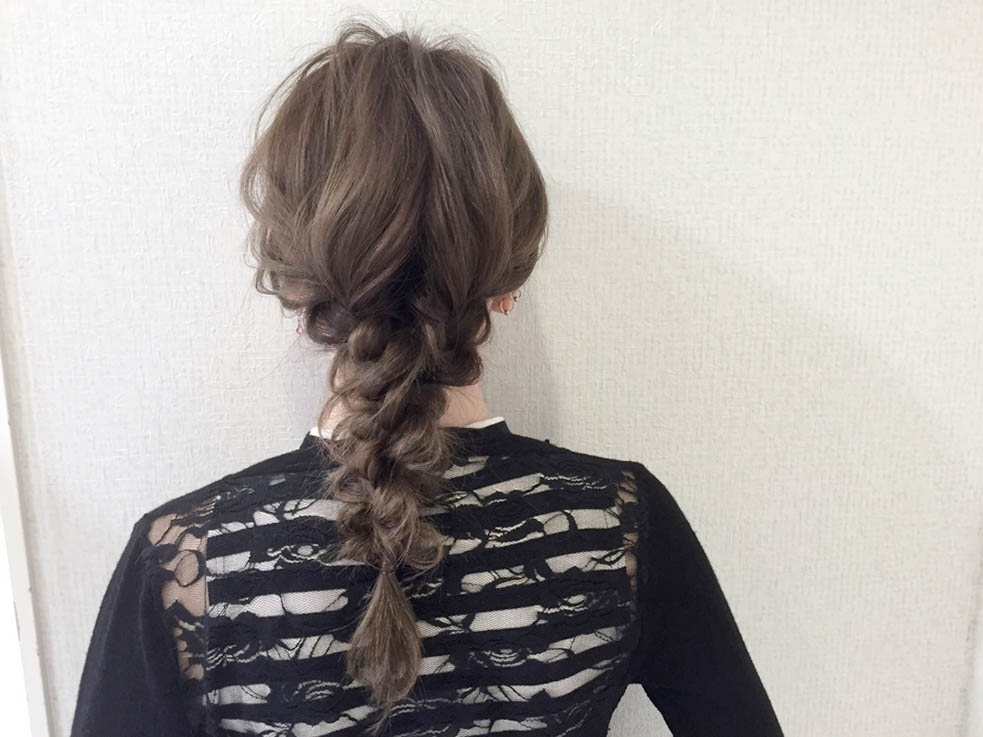 5分簡単ゴム2本！インスタに乗ってそうなオシャレポニテ♪