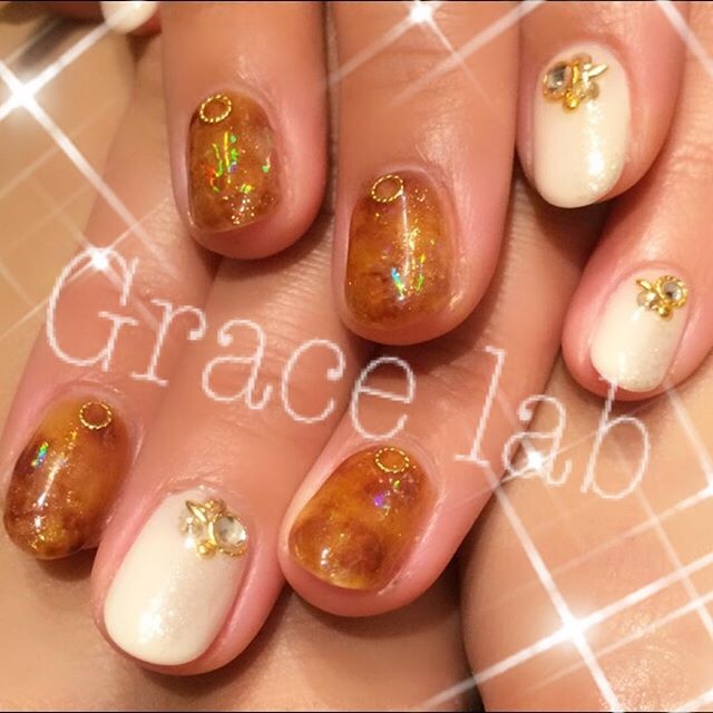 オトナ女子の御用達♡秋冬の定番べっ甲ネイルはセルフネイルで_image2