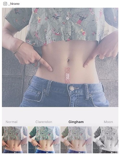 【ひみつの簡単ダイエット】絆創膏を貼るだけで痩せる？／__hirameさんInstagram