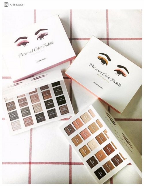 ハズレ色無し！エチュードハウスの「パーソナルカラーパレット」が使える／k.jinseonさんInstagramより
