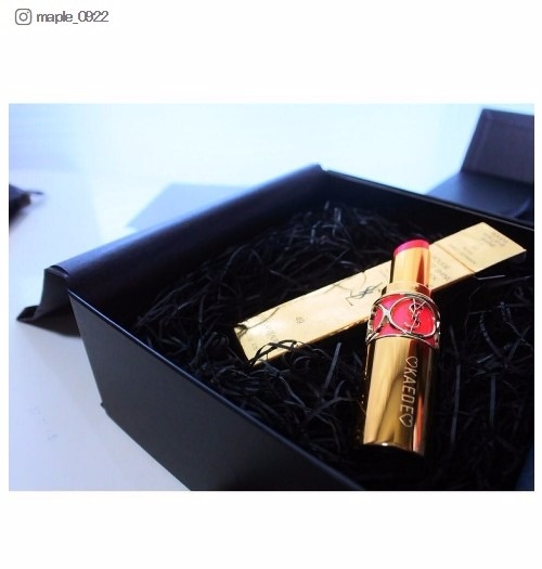 ギフトに最適!「名前の刻印」ができるリップまとめ/maple_0922さんinstagramより