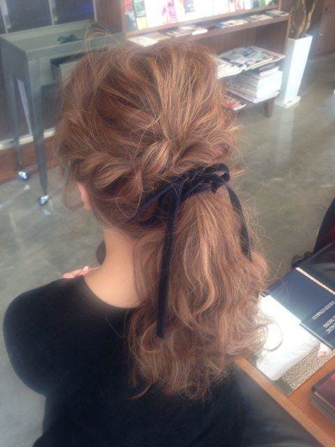 これぞ清楚女子♡シンプルリボンを使った上品大人アレンジ集_image4