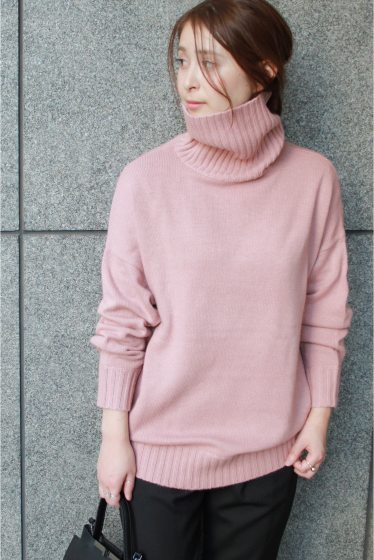 《予約》カシミヤコンテンジクタートルネックプルオーバー◆