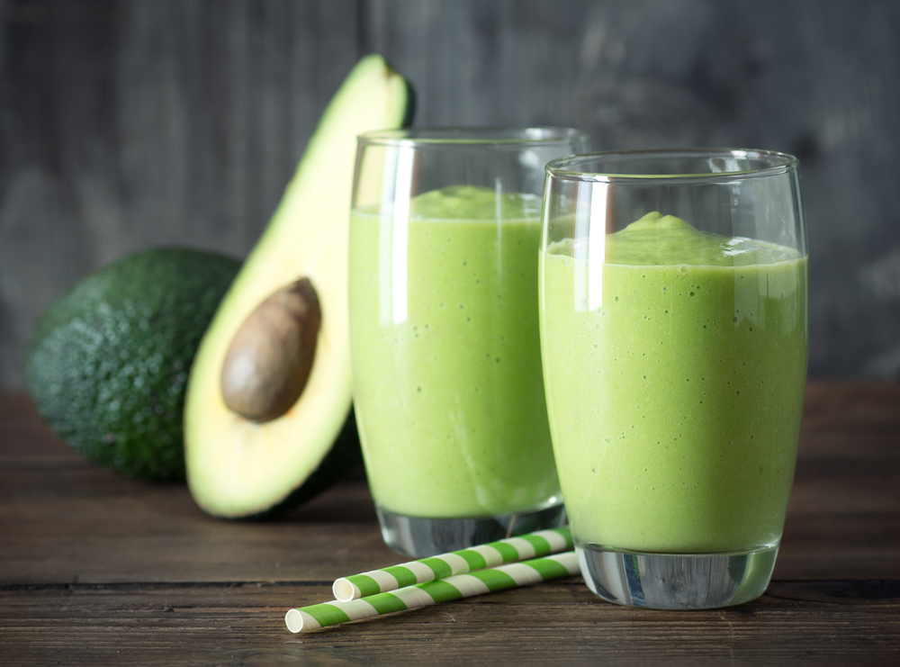 Avocado Smoothie, Made with Fresh Avocados and Non Dairy Milk.