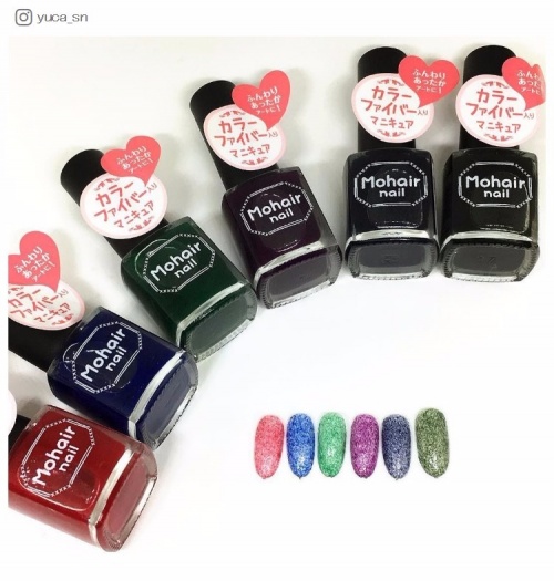 「キャンドゥ」から今季トレンドの「モヘアネイル」が登場！暖かい印象も手元に／yuca_snさんInstagramより