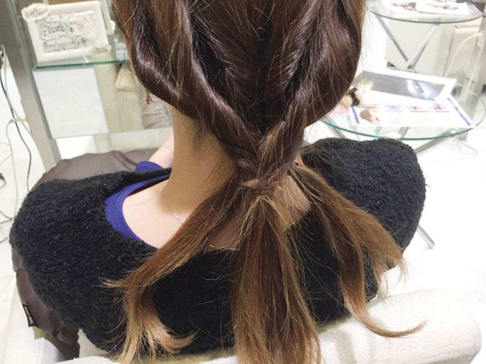 くるりんぱで作るラプンツェル風「クルリンツェル」のやり方