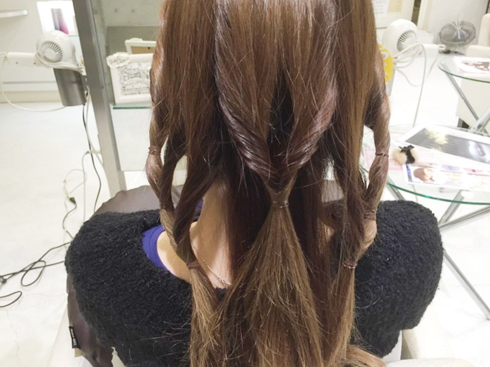 くるりんぱで作るラプンツェル風「クルリンツェル」のやり方