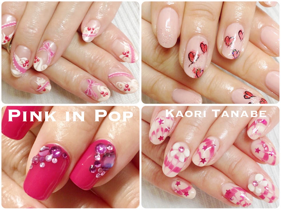 ポップなお転婆ピンクネイル