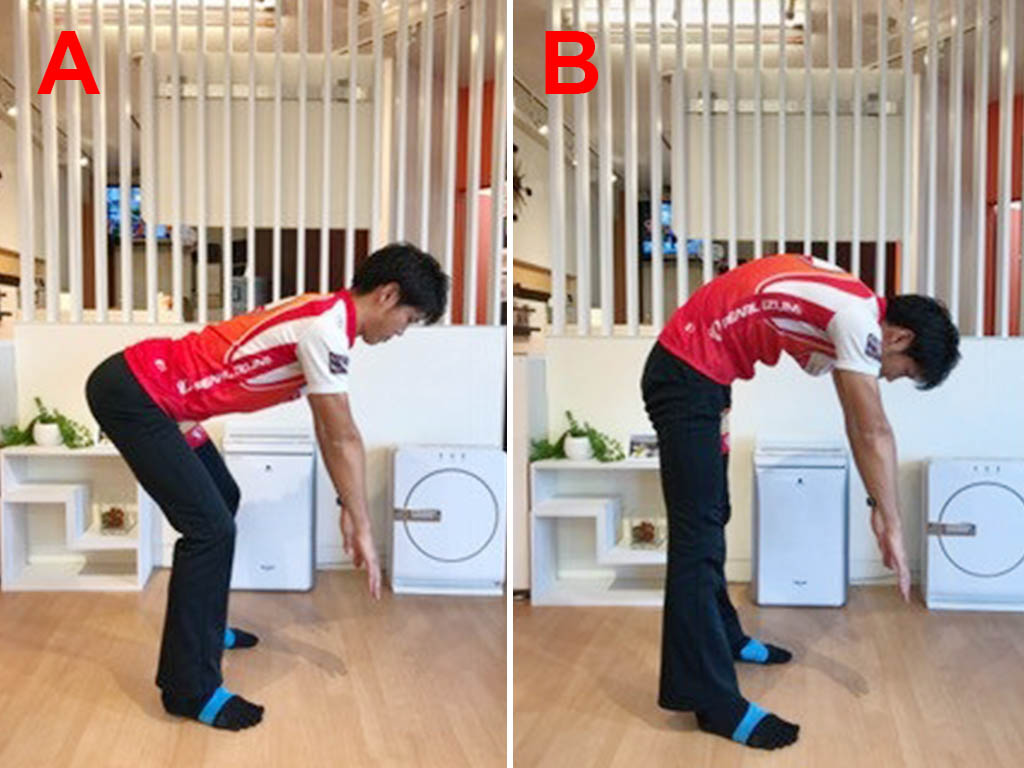 どっちが正解？立位体前屈の正しい姿勢