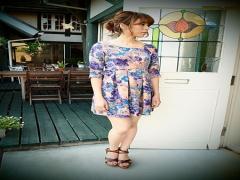 花柄ワンピースのキュートでシックなコーディネート集♡