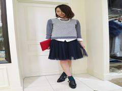 オフィスに似合うチュールスカートを大人可愛く着こなしちゃおう♪