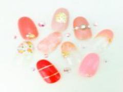 あわ〜く、優しい パステルストーンネイル カタログ