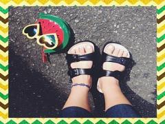 流行ど真ん中のスポーツサンダル♡