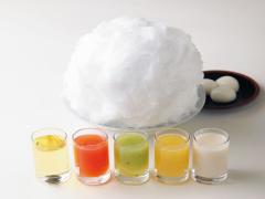 5種類のシロップをかけて食べる。京都・二条若狭屋の斬新かき氷