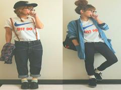 あなたはどのブランドを着る？【ビッグロゴTシャツ】でスポーツMIXコーデに挑戦☆