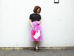 夏に煌めきを。ときめきクリアバッグを連れた街イチcoordinate