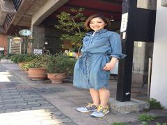 デニムワンピで楽チン可愛い最旬コーディネートに挑戦♡