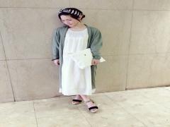 夏でも涼しげな女の子♪主役はロングワンピースで決まりっ！