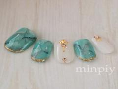 ”天然石ネイル”で夏っぽさを手に入れて。オススメデザイン集