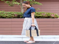 超便利♡みんな持ってる無地Tシャツを、大人シンプルに着こなす方法♡