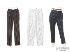 クールに女度を上げる！「ストライプパンツ」3選