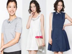 胸元を華やかに！「キラキラビジュー付きアイテム」