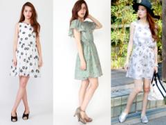 彼ママウケ抜群！花柄ワンピで品よくキュートに