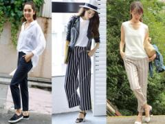 「ストライプパンツ」でハンサム顔！シャツと合わせてクールに