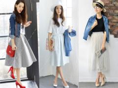 爽やかさを味方に！「ストライプスカート」で清楚カジュアル