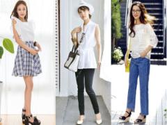 どんなコーデも女っぽく！「白ブラウス」で着回しマスター