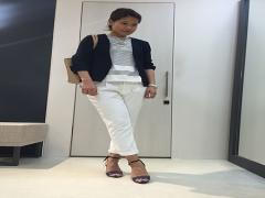 クールかつフェミニンに！女っぽ黒ジャケットコーデ集