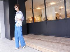 今キテルのはデニム生地のワイドパンツ！カジュアル&amp;ラフに着こなしちゃえ♡