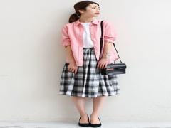 今日はどんな丈にする？長さ別！チェックスカートコーデ