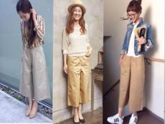 カーキ色のガウチョパンツ、あなたならどう着る？1weekコーディネート♡