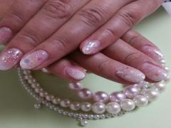 オフィスにもデートにもOK♪キレイめ上品ラメネイルカタログ