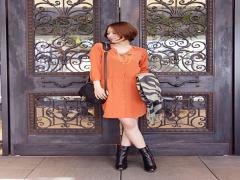 ［155cm以下さん向け］シャツワンピースをのっぺり見せない3つのコツ