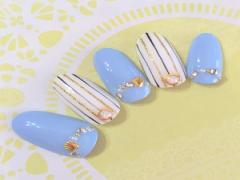 爽やかオーラは指先から作る♩夏にぴったりのマリンネイル