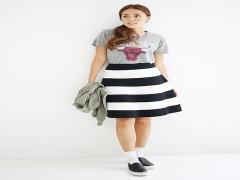 ボーダースカートで大人シンプルコーディネートしてみませんか♪