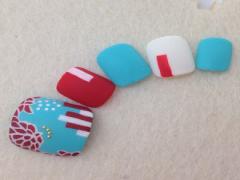 夏にぴったり♪フットジェルネイルデザインカタログ♡