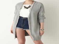 トップスIN×ロングカーデは卒業。ショート丈にシフトして肌チラ大人coordinate