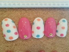 セルフジェルネイル派の人集まれー！簡単かわいいドットネイル♡