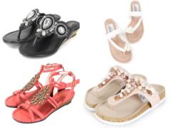 キラキラサンダルでビーチでも可愛くおしゃれしたい！