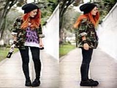 やり過ぎ注意なミリタリーMIXにはネイビー、カーキ、ホワイトの絶妙バランスを♡