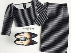 「ボーダーは古い」なんて言わせない！大人可愛いボーダーワンピースstyle