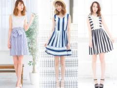 細見え＆涼しげ！ストライプワンピで作る夏の避暑コーデ