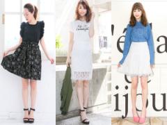 いい女オーラ満点！「レーススカート」でほんのり色っぽく