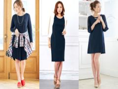 ワンランク上の着こなし！大人可愛いは「ネイビーワンピ」で叶う