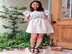 いつもよりスイートに♡チェックワンピースのガーリーコーデ♪