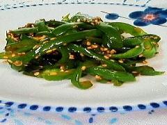 ピーマン嫌いさんでも食べれる！簡単ピーマンのきんぴら♡