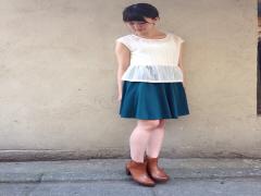 スカートをふんわりさせて皆の目線をGET！めちゃモテコーディネート